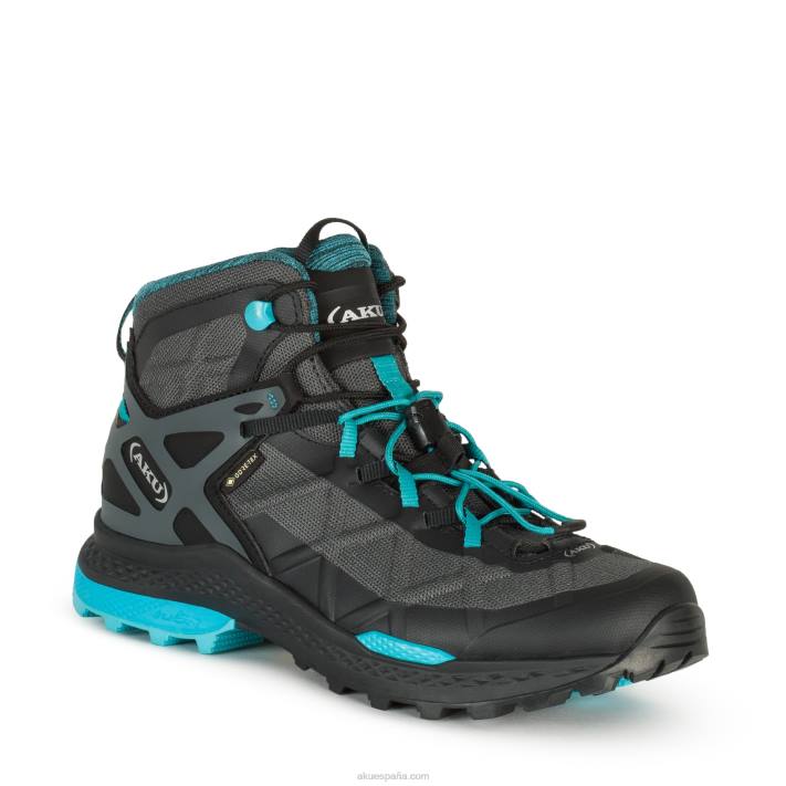 AKU cohete medio dfs gtx mujer NLP2G32 negro/turquesa