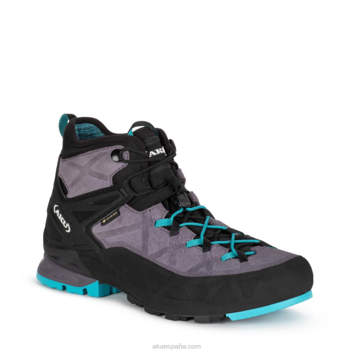 AKU rock dfs mid gtx mujer NLP2G49 gris claro/turquesa