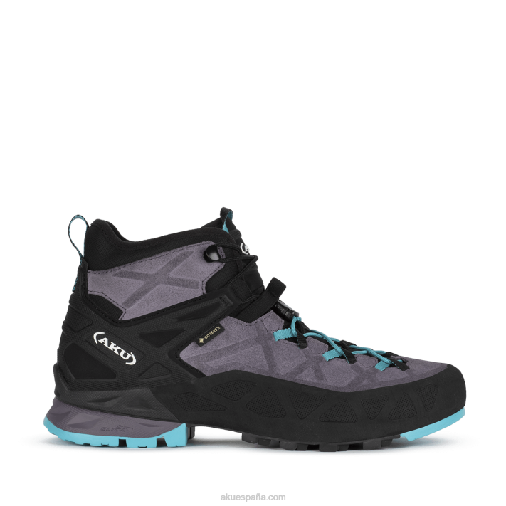 AKU rock dfs mid gtx mujer NLP2G49 gris claro/turquesa